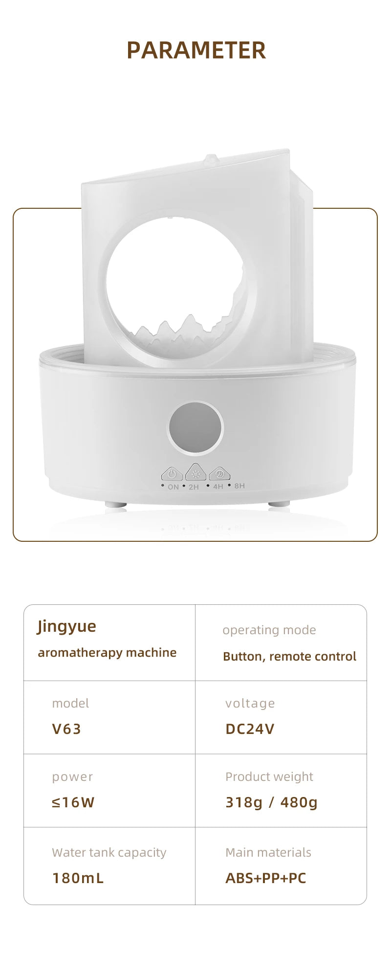 레인 클라우드 아로마 디퓨저 공기 가습기 원격 제어 초음파 향기 분무기 LED 야간 조명 Zen Raindrop 디퓨저